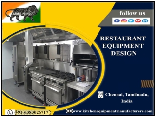 Restaurant Equipment Design Chennai, Tamil Nadu, India, UAE, Nepal, Maldives, Dubai, Ajman, Southi, Sri Lanka, Singapore