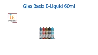 Glas Basix E-Liquid 60ml