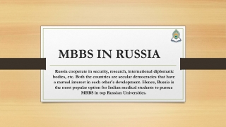 MBBS IN RUSSIA