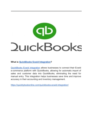 What is QuickBooks Ecwid Integration (2)