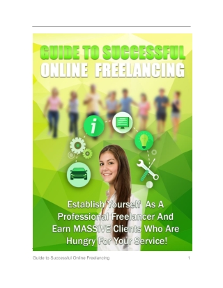 Guide to Successful Online Freelancing