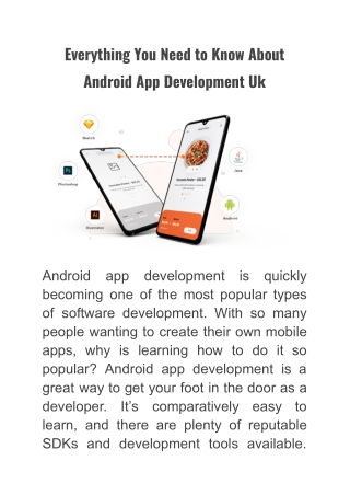 Everything You Need to Know About Android App Development Uk
