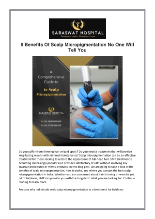 6 Benefits Of Scalp Micropigmentation No One Will Tell You