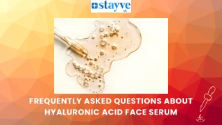 Stayve Hyaluronic Acid Serum UK