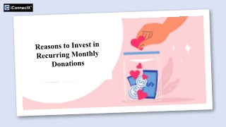 Benefits of Recurring Donations