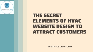 The secret elements of HVAC website design to attract customers