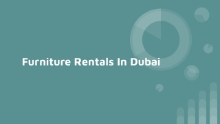 Furniture Rentals In Dubai