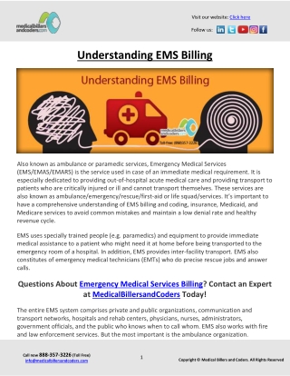 Understanding EMS Billing