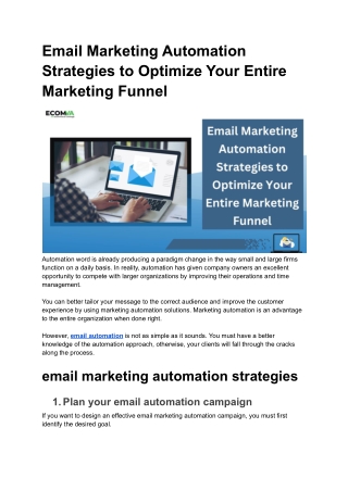 Email Marketing Automation Strategies to Optimize Your Entire Marketing Funnel