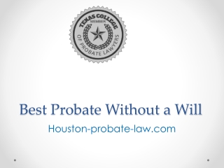 Best Probate Without a Will - Houston-probate-law.com