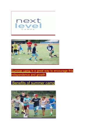 Overnight Sports Camps