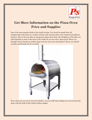 Pizza Oven Price In India