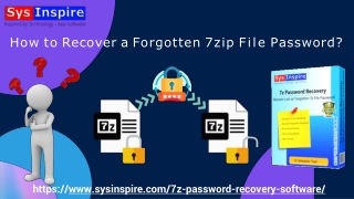 How to Recover a Forgotten 7zip File Password?