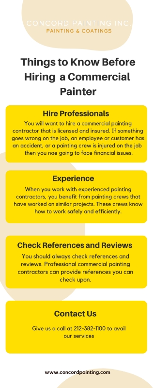 Things to know before hiring a commercial painter