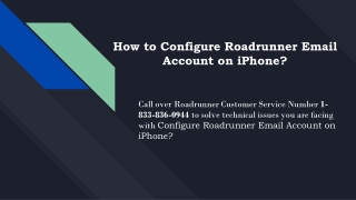 How to Configure Roadrunner Email Account on iPhone? +1-877-422-4489