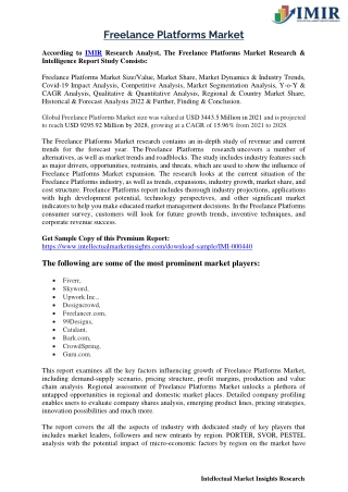 Freelance Platforms Market
