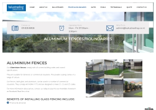 Aluminium Fences Boundaries Auckland | Auckland Aluminium Fences Boundaries