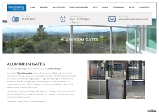 Aluminium Gates Auckland | Aluminium Custom Gates Auckland