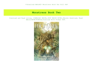 Download EBOoK@ Monstress Book Two Full PDF