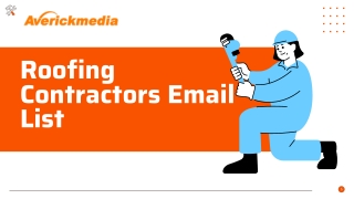 Roofing Contractors Email List