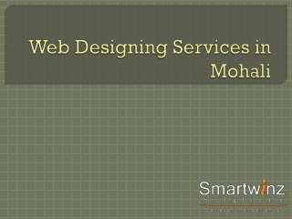 Web Designing Services in Mohali