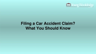 Filing a Car Accident Claim What You Should Know