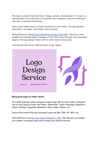 Custom logo designing company in the USA
