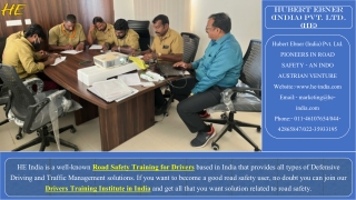 Road Safety Drivers Training and Traffic Management Courses in India - HE India