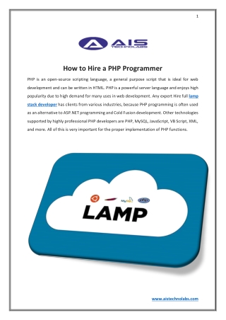 How to Hire a PHP Programmer 2
