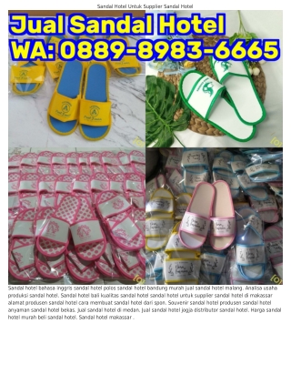 Ö889_8983_ϬϬϬ5 (WA) Harga Sandal Hotel Bahan Spon Sandal Hotel Palembang