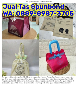 Ô88ᑫ•8ᑫ8ᜪ•ЗᜪÔ5 (WA) Tas Spunbond 50 Cm Tas Spunbond Terdekat