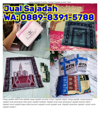 ౦889·8౩91·5788 (WA) Sajadah Hitam Harga Sajadah Ukuran Sedang