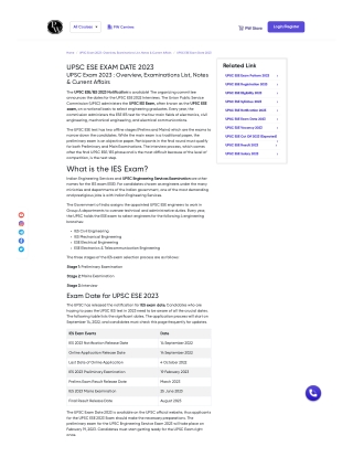 ESE 2023 Exam Date Announced - Get Ready with Updated Preparation Materials  | U