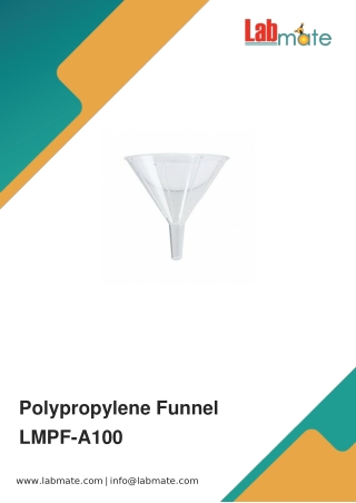 Polypropylene-Funnel