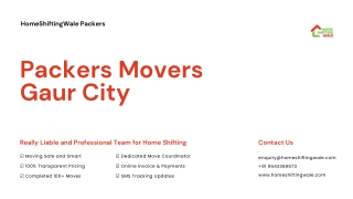 Best Packers and Movers in Gaur City | HomeShiftingWale