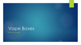 Vape Boxes