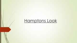 Give Your Home a Welcoming and Classic Look with Hamptons Look