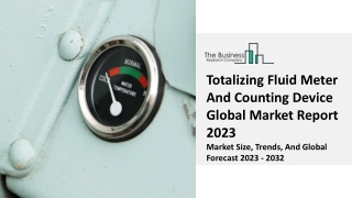 Totalizing Fluid Meter And Counting Device Market Segments 2023-2032 | Size