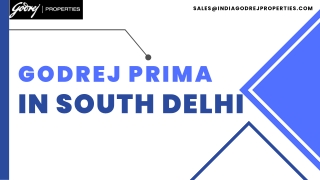 Buy Godrej Prima in South Delhi  | Godrej Properties