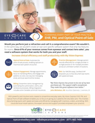 Powering Every Part of Your Practice – EHR, PM, and Optical Point-of-Sale