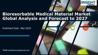 Bioresorbable Medical Material Market to Garner US$ 1,942.13 million in 2027