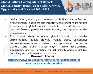 Battery Coating Market-Chemical Material