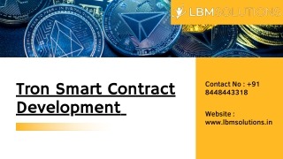 TRON Smart Contract Development.