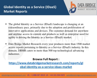 Identity as a Service (IDaaS) Market-ICT