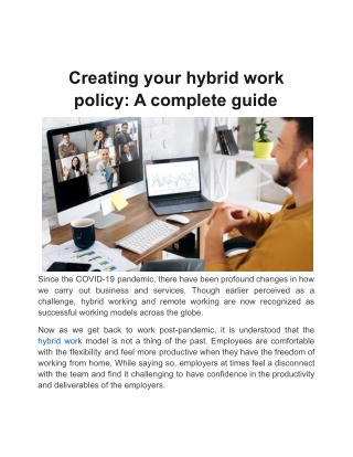 Creating your hybrid work policy_ A complete guide