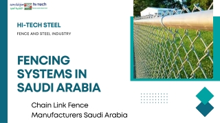 Finding The Fencing Systems in Saudi Arabia