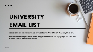 Reach the Future Leaders with AverickMedia's University Email List