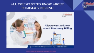 ALL YOU WANT TO KNOW ABOUT PHARMACY BILLING