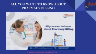 ALL YOU WANT TO KNOW ABOUT PHARMACY BILLING