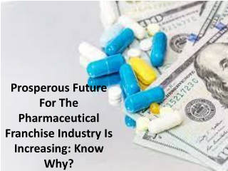 Some future trends in the pharmaceutical industry